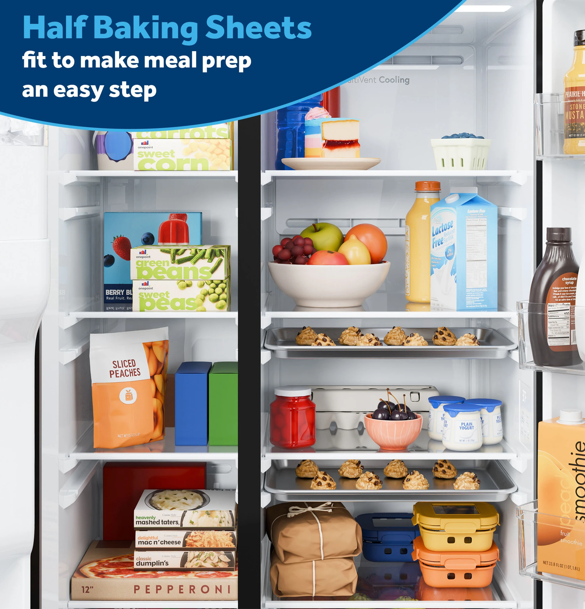 Ge® 27.9 Cu. Ft. Side-by-side Refrigerator With Extra Tall Dispenser And In-door Icemaker GSS28NYYFS