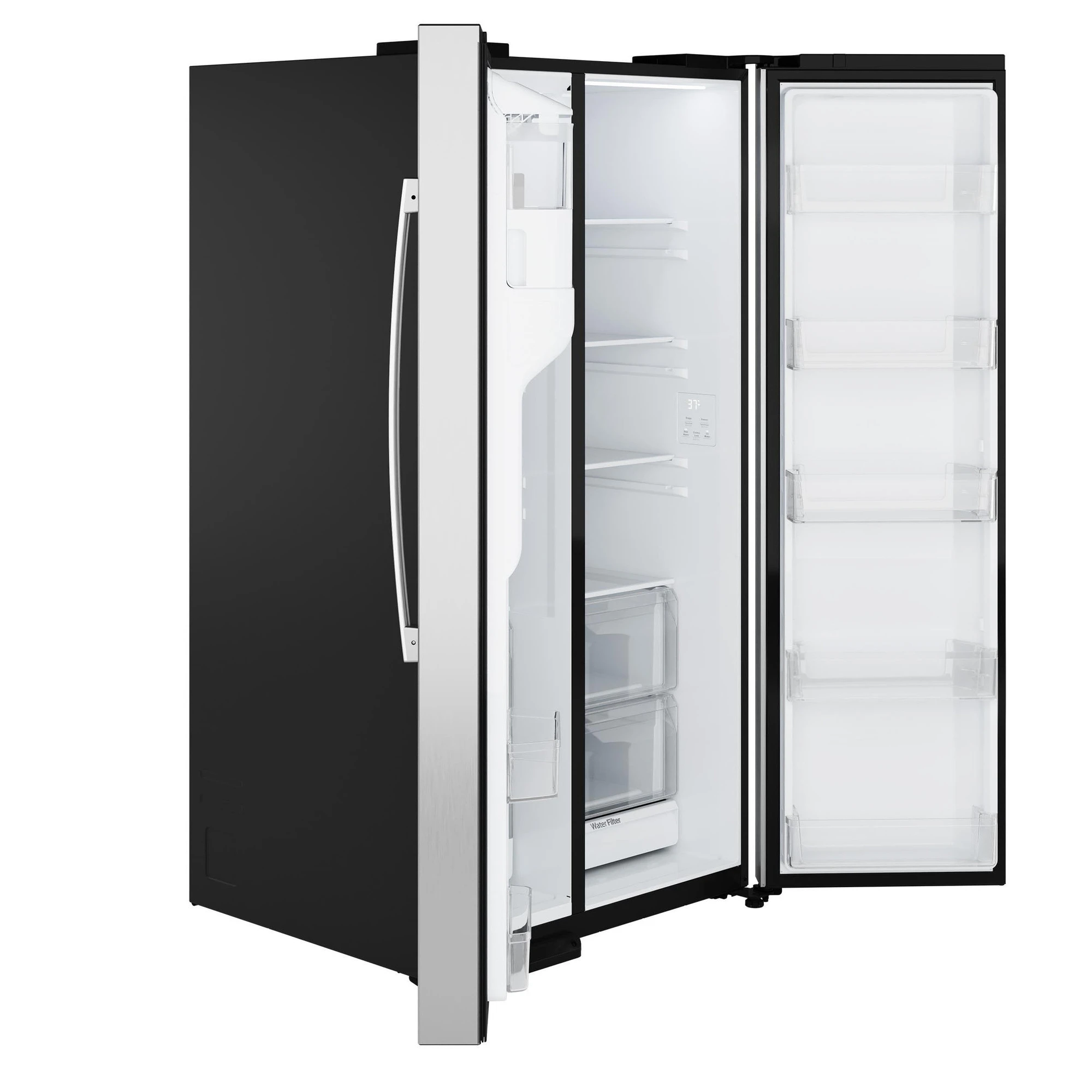 Ge® 27.9 Cu. Ft. Side-by-side Refrigerator With Extra Tall Dispenser And In-door Icemaker GSS28NYYFS