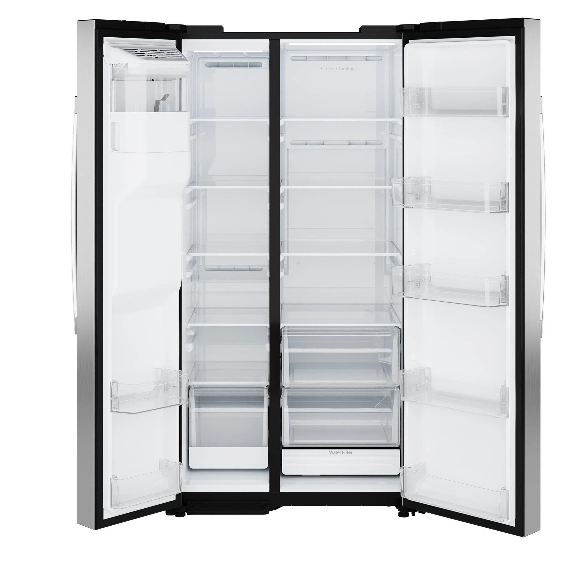 Ge® 27.9 Cu. Ft. Side-by-side Refrigerator With Extra Tall Dispenser And In-door Icemaker GSS28NYYFS