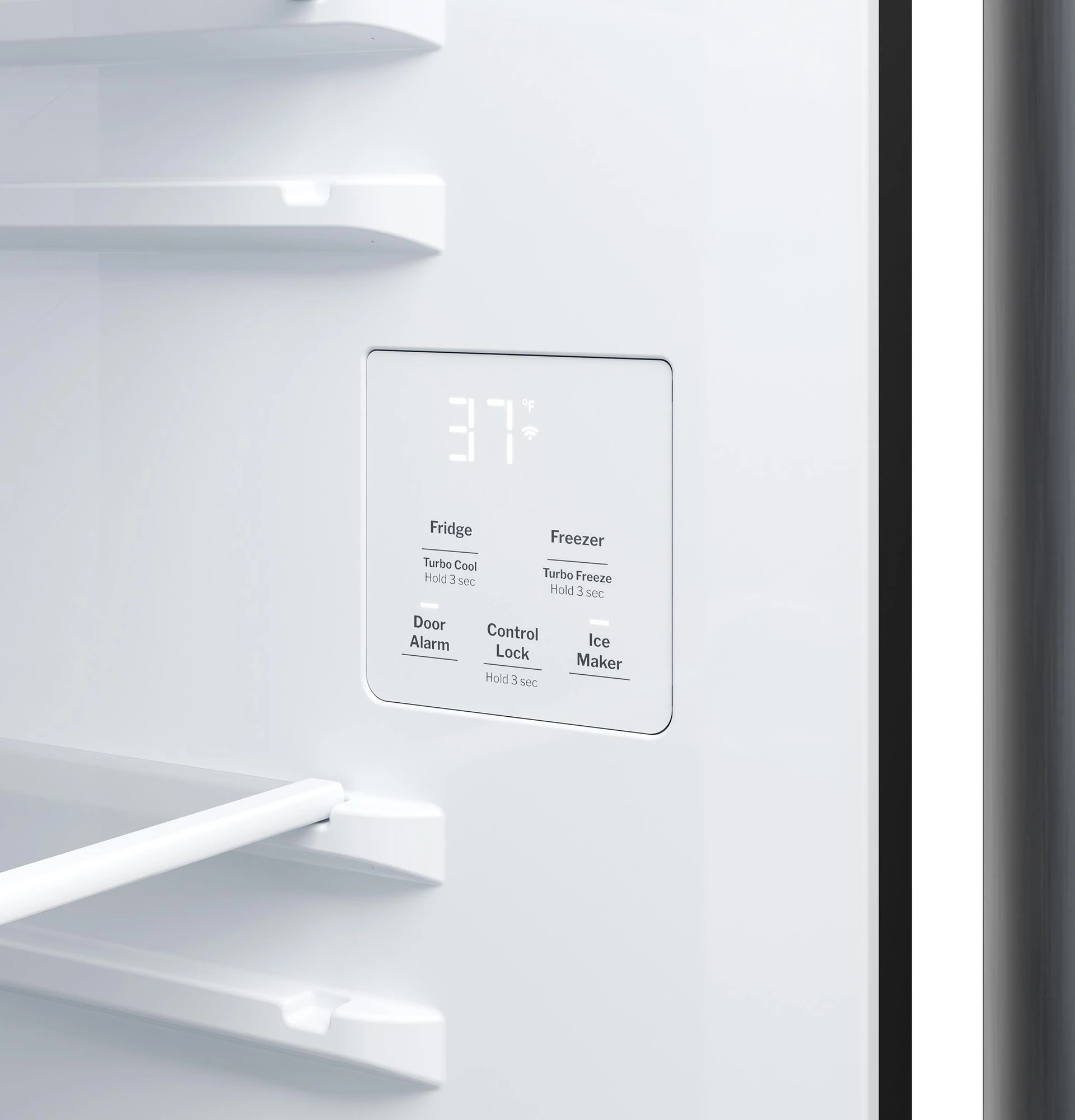 GE® 27.7 Cu. Ft. Side-By-Side Refrigerator with LED Light Walls and Extra Tall Dispenser view 12