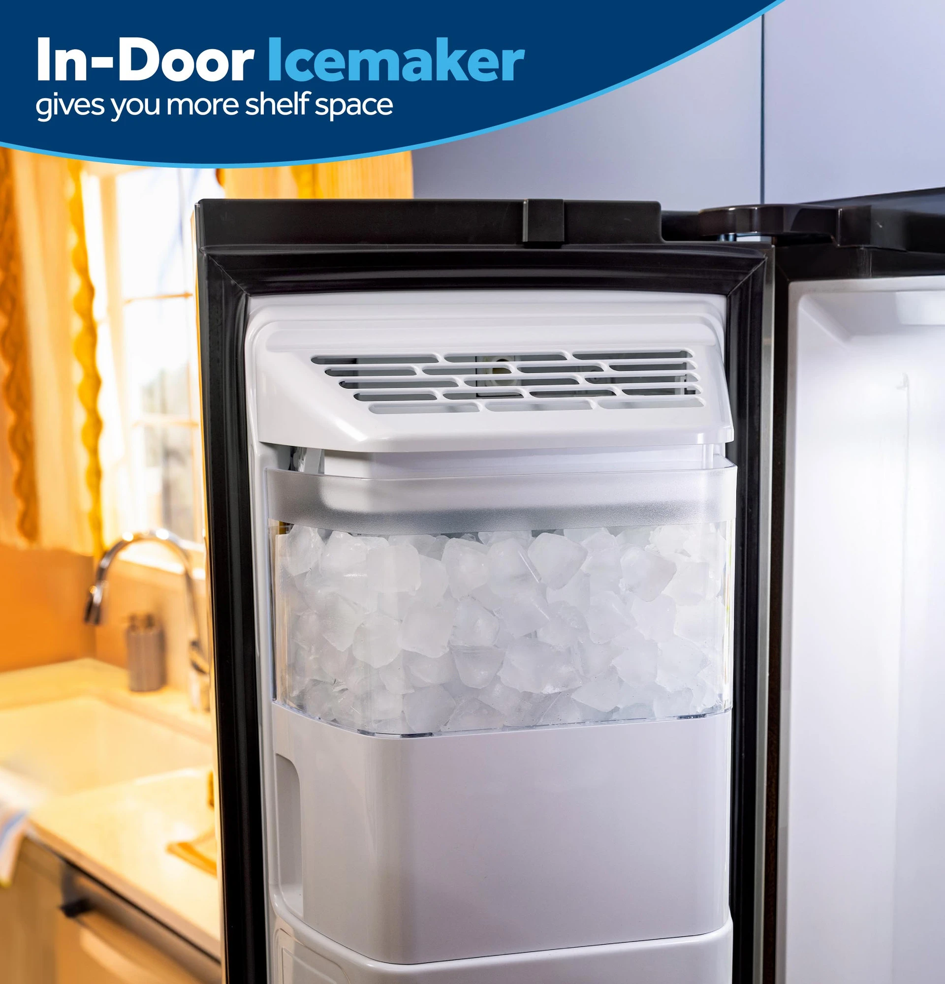 GE® 27.7 Cu. Ft. Side-By-Side Refrigerator with LED Light Walls and Extra Tall Dispenser view 16