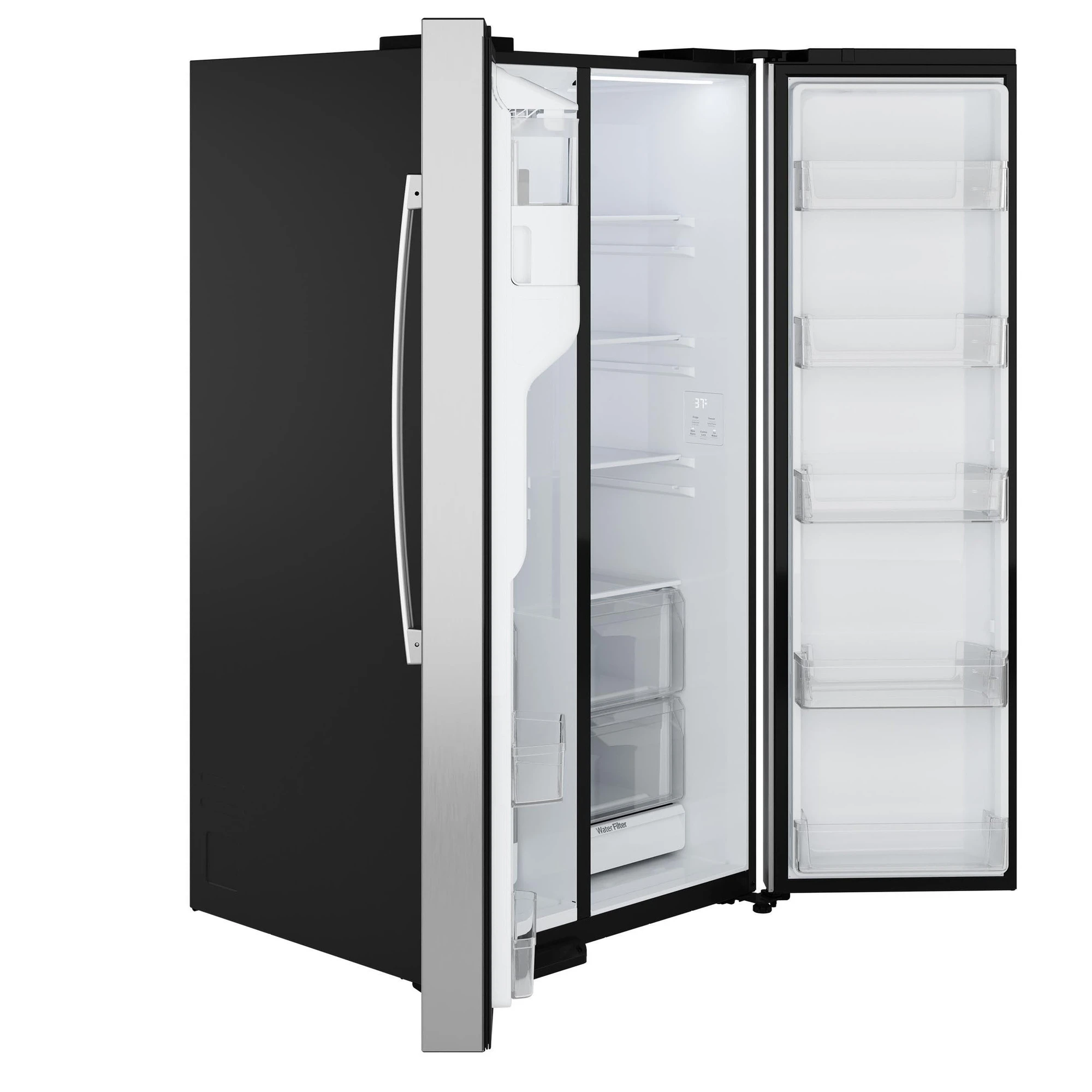 GE® 27.7 Cu. Ft. Side-By-Side Refrigerator with LED Light Walls and Extra Tall Dispenser view 62