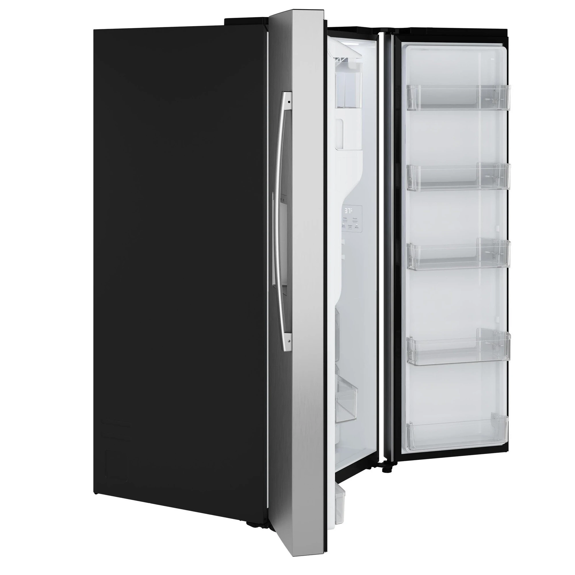 GE® 27.7 Cu. Ft. Side-By-Side Refrigerator with LED Light Walls and Extra Tall Dispenser view 63