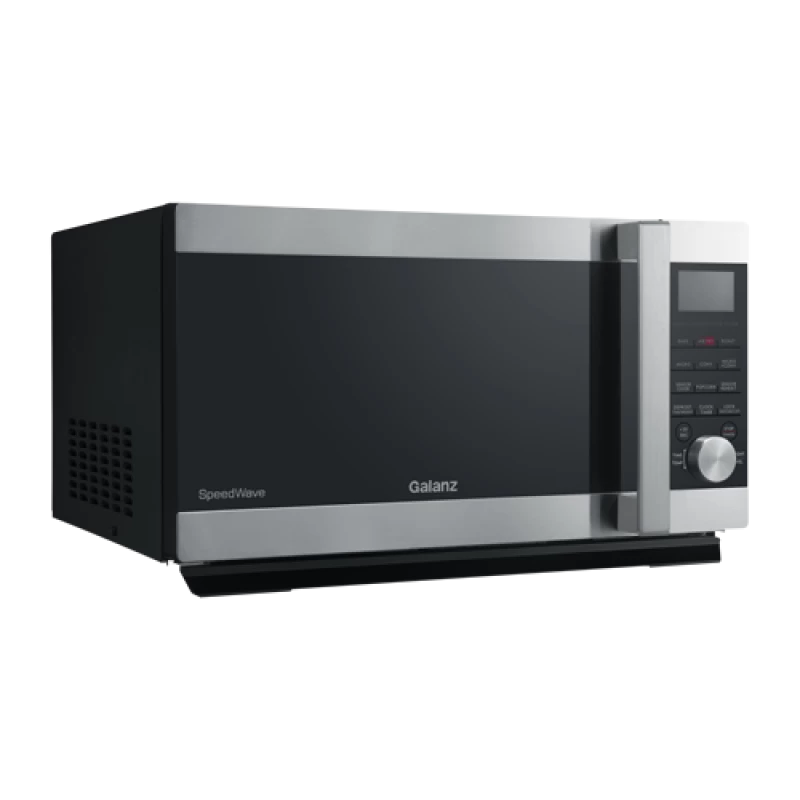 Galanz 1.6 Cu Ft 3-in-1 Air Fryer, Convection Oven and Microwave with Combi Speed Cooking Feature, Sensor Cook, Inverter,TotalFry 360™ Technology GSWWA16S1SA10