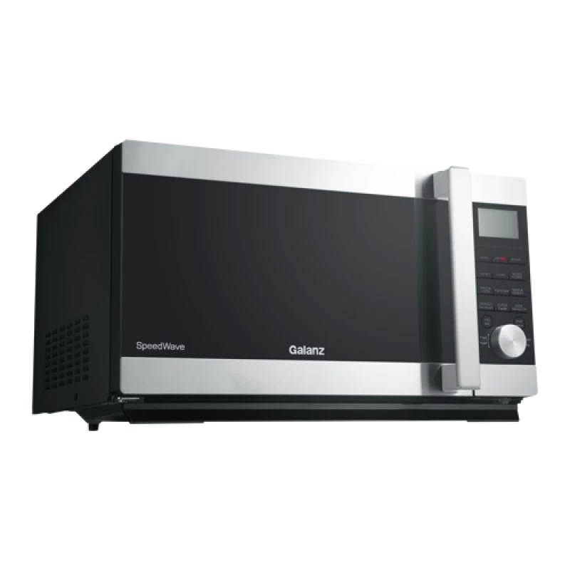 Galanz 1.6 Cu Ft 3-in-1 Air Fryer, Convection Oven and Microwave with Combi Speed Cooking Feature, Sensor Cook, Inverter,TotalFry 360™ Technology GSWWA16S1SA10