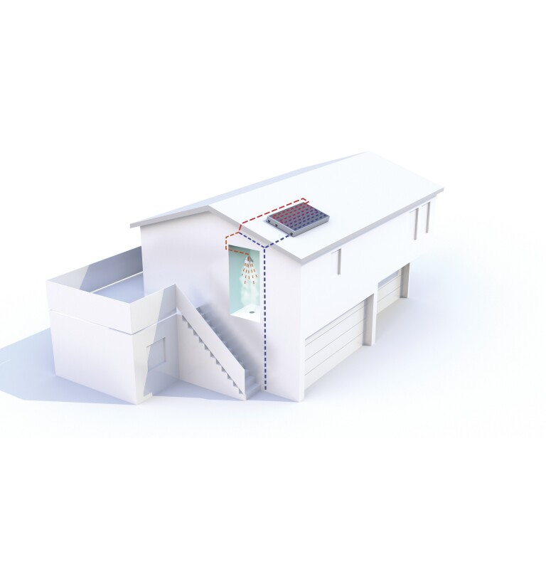GeoSpring Internal Collector Storage (ICS) Solar Water Heater GT25C10BAM, product image 17 of 33