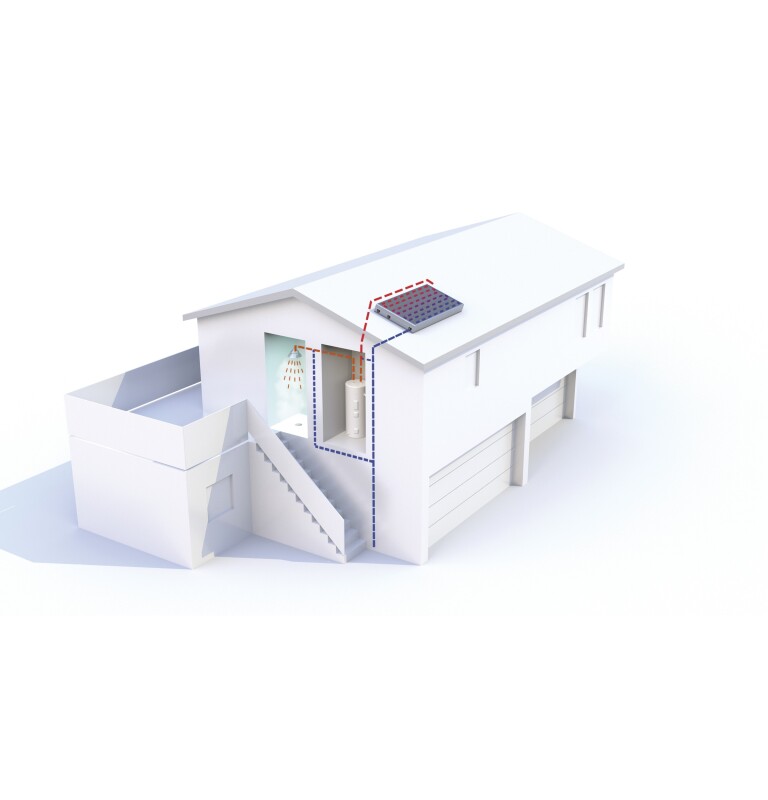 GeoSpring Internal Collector Storage (ICS) Solar Water Heater GT40C10BAM, product image 9 of 37