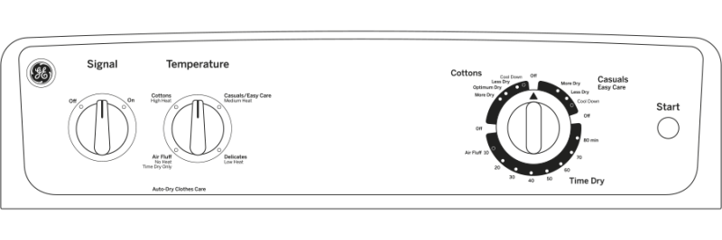 6.8 cu. ft. capacity Dura Drum electric dryer GTD18ESSJWW, product image 7 of 7