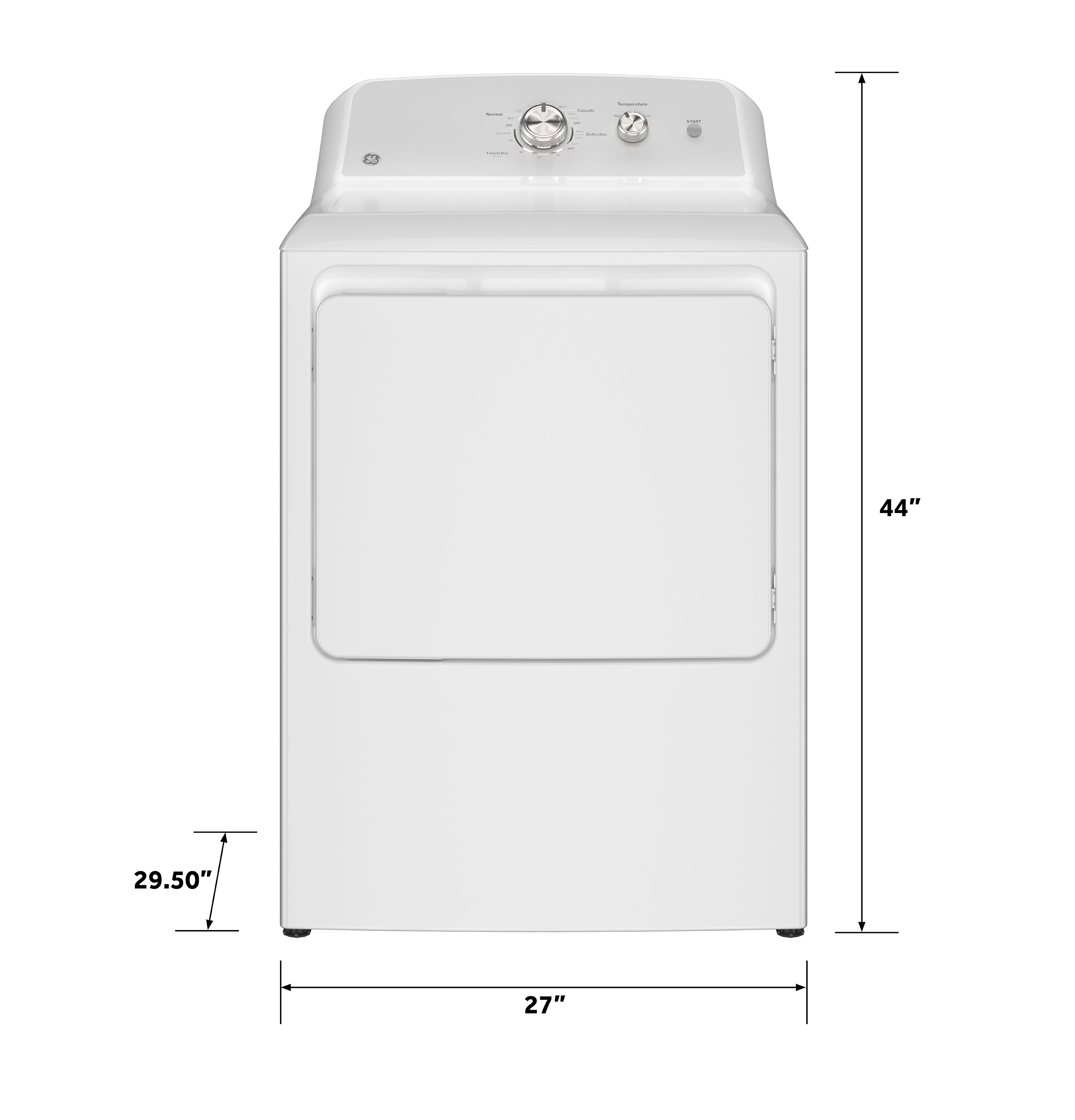 7.2 cu. ft. Capacity Electric Dryer with Up To 120 ft. Venting and Reversible Door view 12