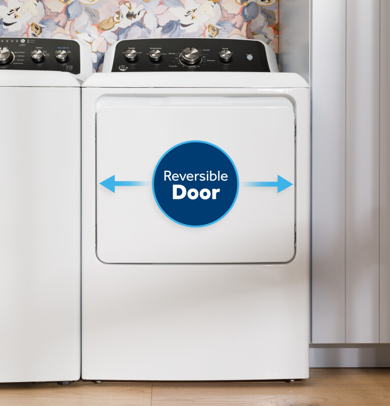 Reversible Dryer Door