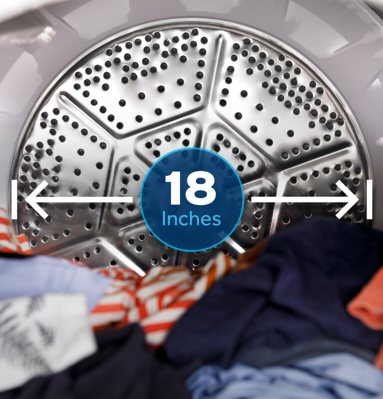 7.2 cu. ft. Capacity Gas Dryer with Up To 120 ft. Venting and Reversible Door view 10