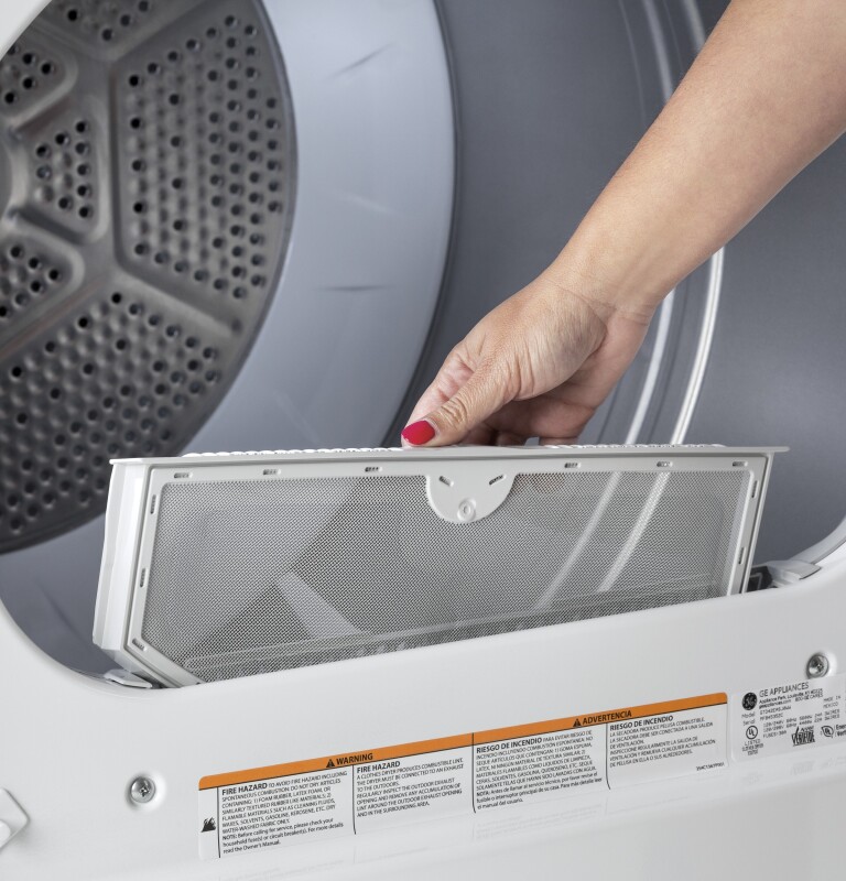 7.2 cu. ft. Capacity aluminized alloy drum Electric Dryer GTD42EASJWW