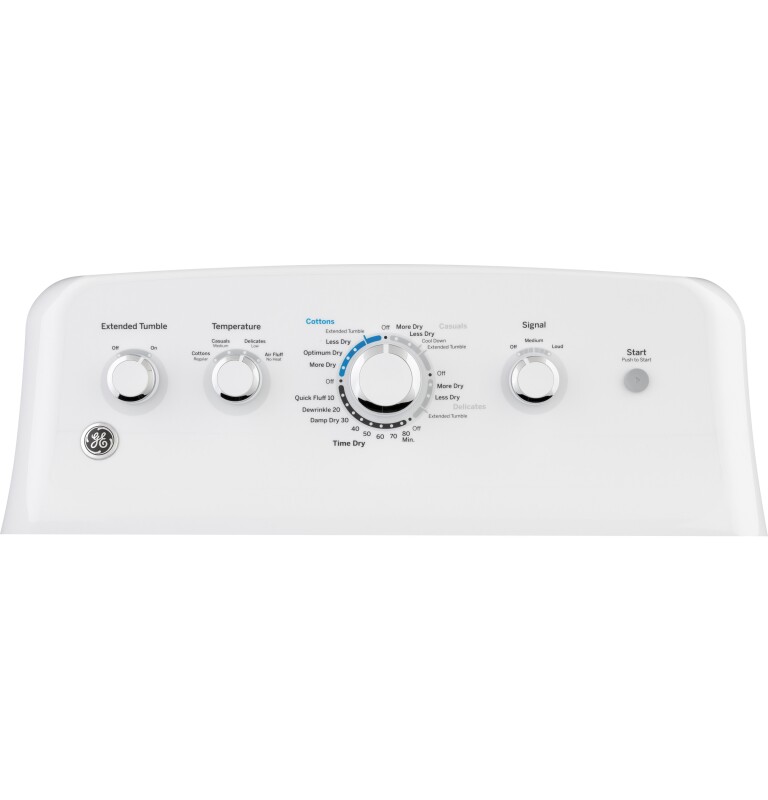 7.2 cu. ft. Capacity aluminized alloy drum Electric Dryer GTD42EASJWW