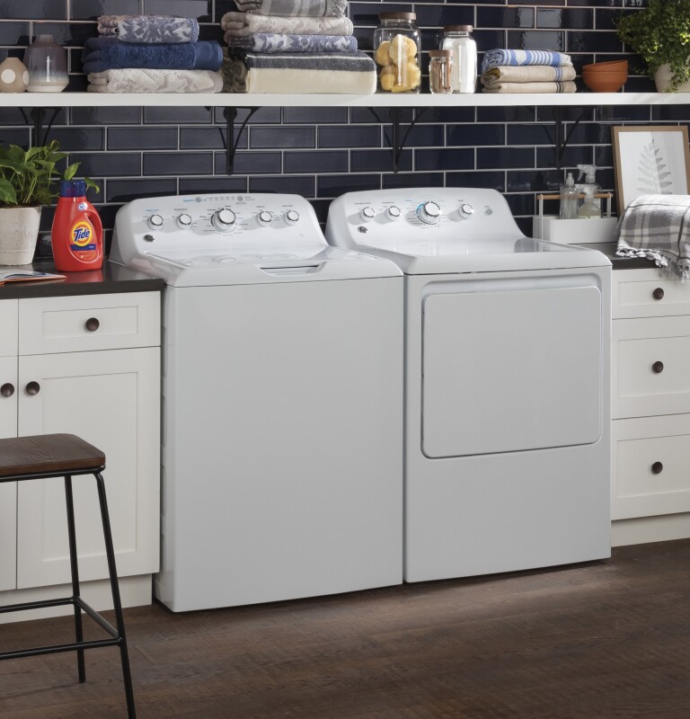 7.2 cu. ft. Capacity aluminized alloy drum Electric Dryer GTD42EASJWW