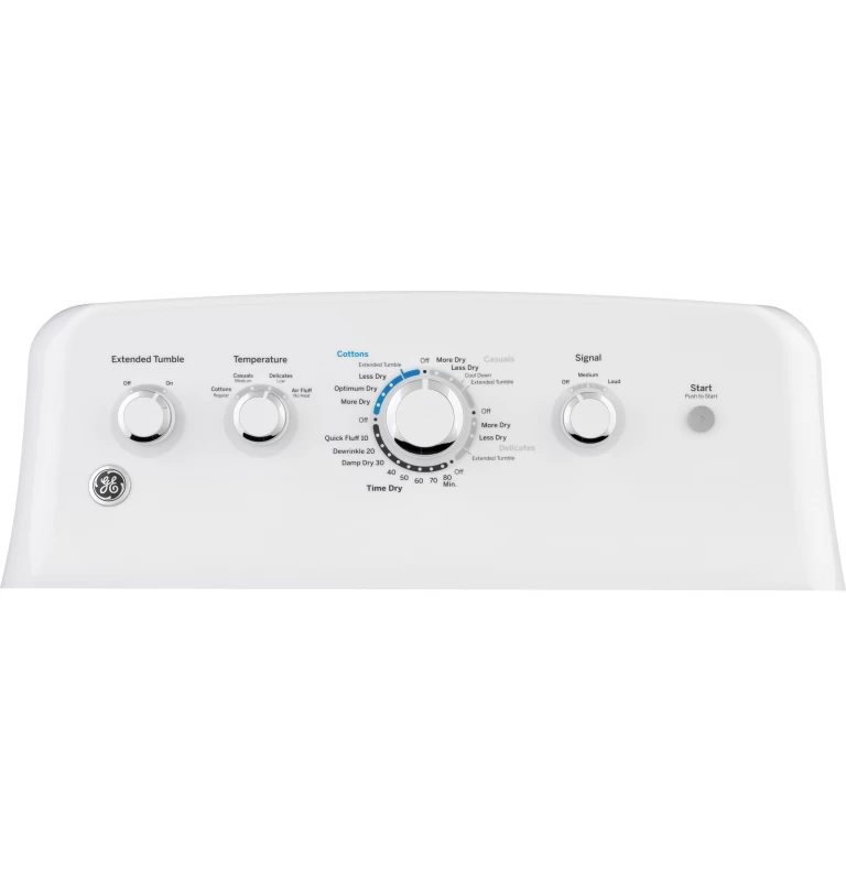7.2 cu. ft. Capacity aluminized alloy drum Electric Dryer GTD42EASJWW