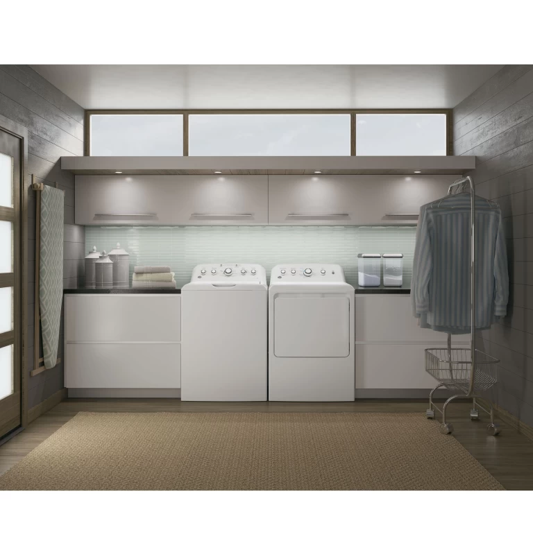 7.2 cu. ft. Capacity aluminized alloy drum Electric Dryer GTD42EASJWW
