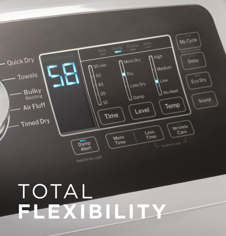 7.4 cu. ft. Capacity Gas Dryer with Up To 120 ft. Venting and Sensor Dry view 10