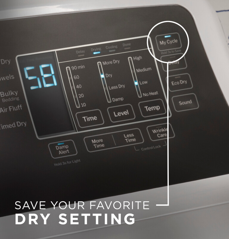 7.4 cu. ft. Capacity Gas Dryer with Up To 120 ft. Venting and Sensor Dry view 13