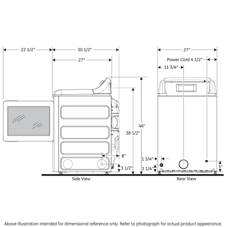 7.4 cu. ft. Capacity Gas Dryer with Up To 120 ft. Venting and Sensor Dry view 26