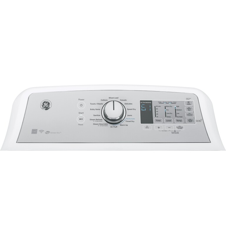 7.4 cu. ft. Capacity Smart aluminized alloy drum Electric Dryer with HE Sensor Dry GTD75ECSLWS