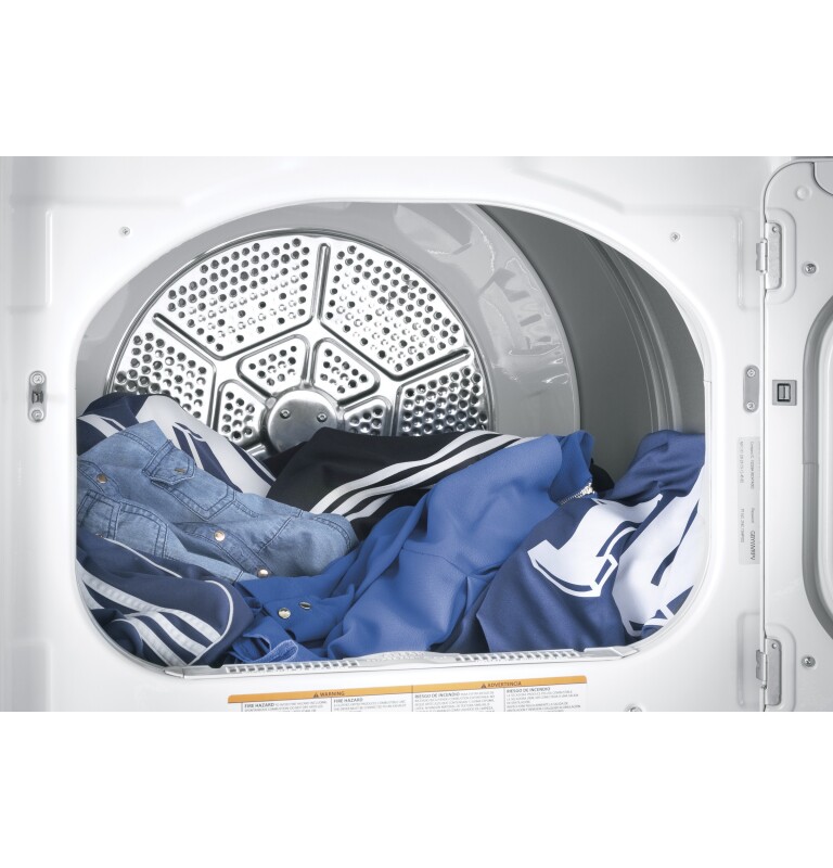 7.4 cu. ft. Capacity Smart aluminized alloy drum Electric Dryer with HE Sensor Dry GTD75ECSLWS