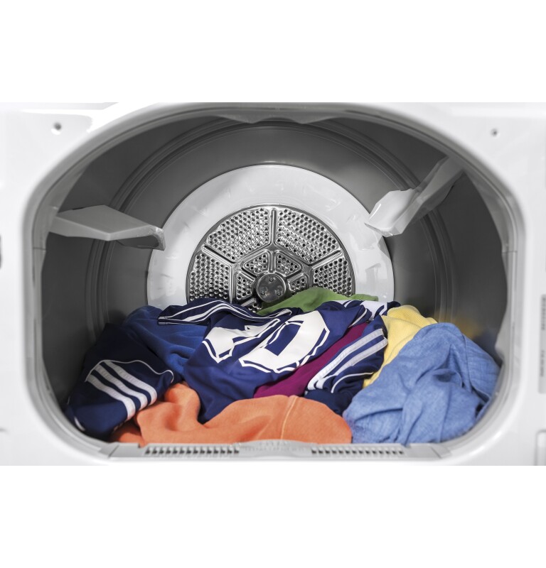 7.4 cu. ft. Capacity Smart aluminized alloy drum Electric Dryer with HE Sensor Dry GTD75ECSLWS