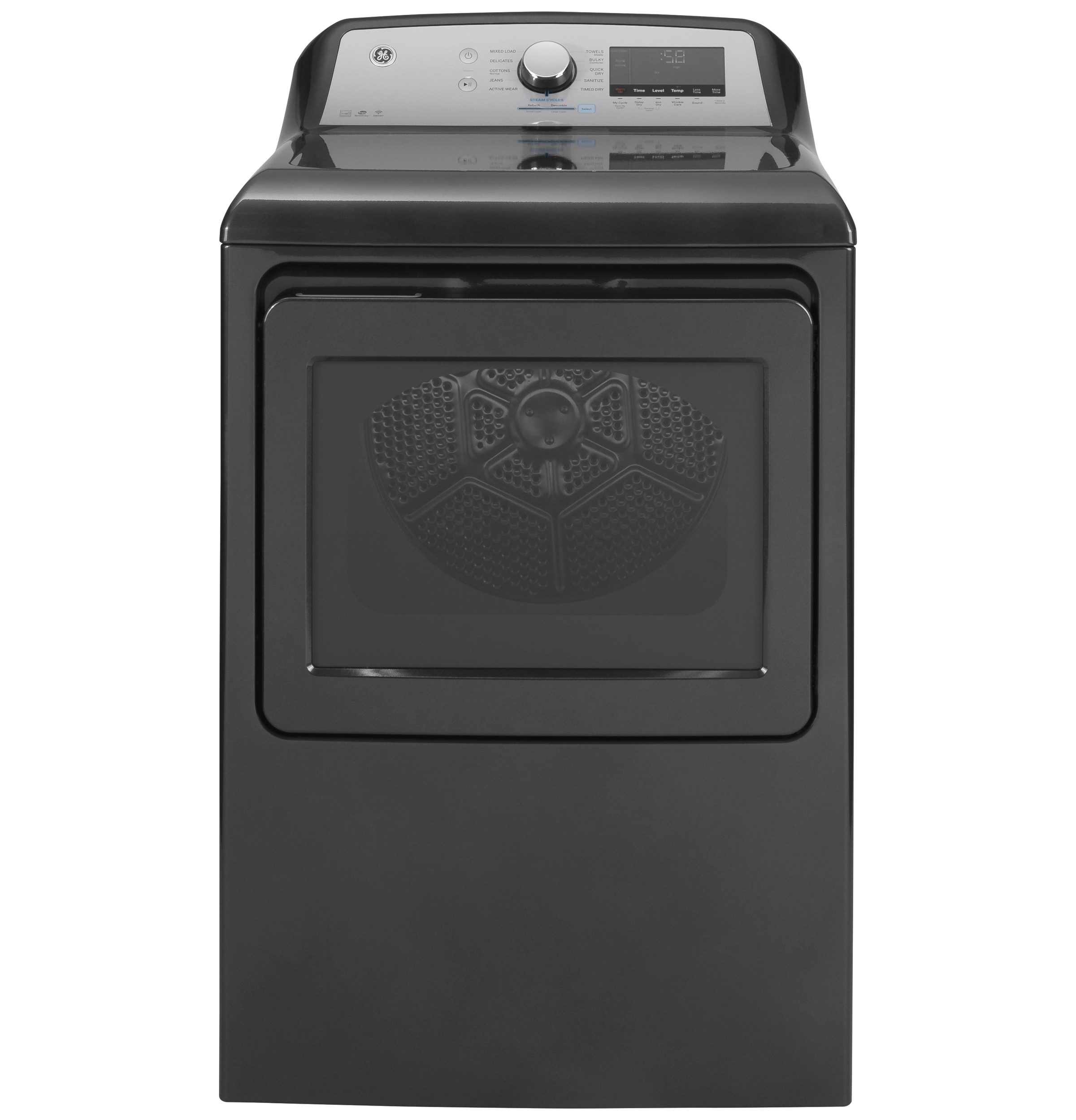 7.4 cu. ft. Capacity Smart aluminized alloy drum Electric Dryer with Sanitize Cycle and Sensor Dry GTD84ECPNDG