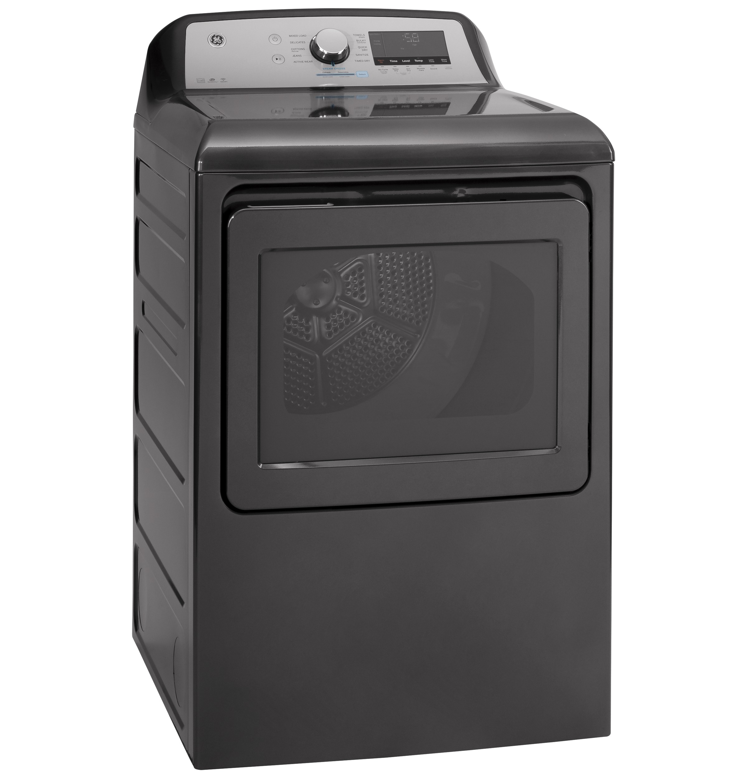 7.4 cu. ft. Capacity Smart aluminized alloy drum Electric Dryer with Sanitize Cycle and Sensor Dry GTD84ECPNDG