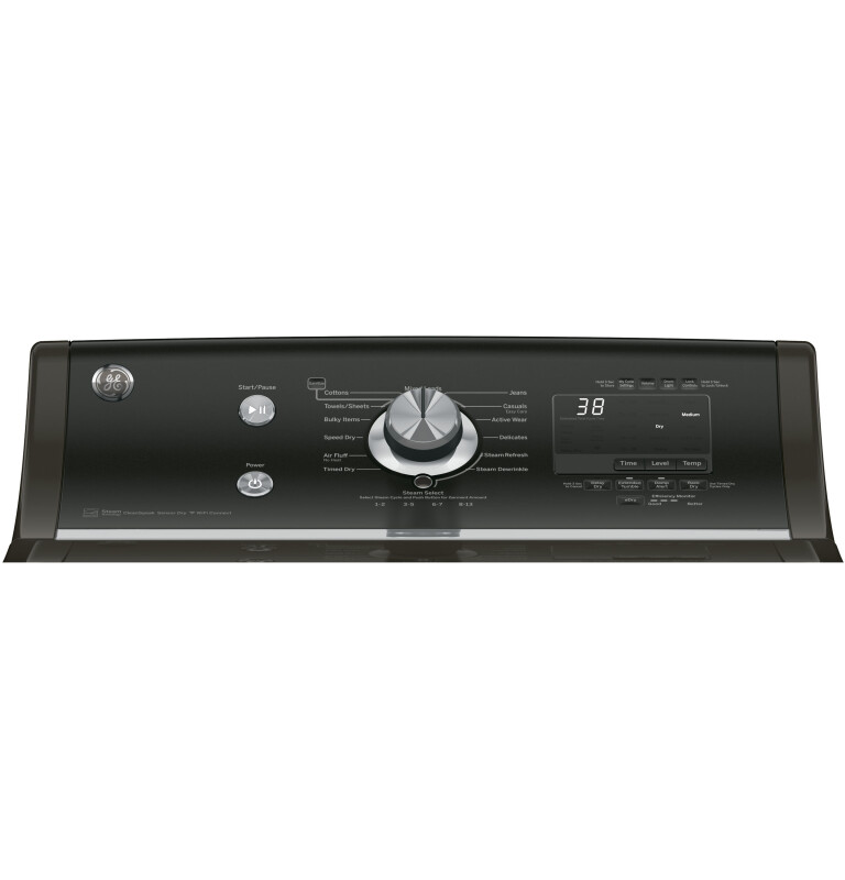 7.8 cu. ft. capacity gas dryer with stainless steel drum and steam GTD86GSPJMC