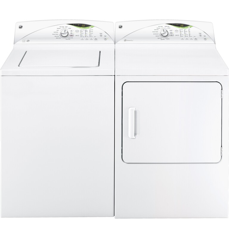 7.0 cu. ft. stainless steel capacity electric dryer with HE SensorDry GTDN550EDWW, product image 3 of 5