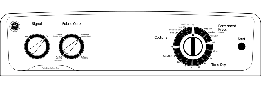 6.8 cu. ft. capacity Dura Drum electric dryer GTDP200EFWS, product image 6 of 6