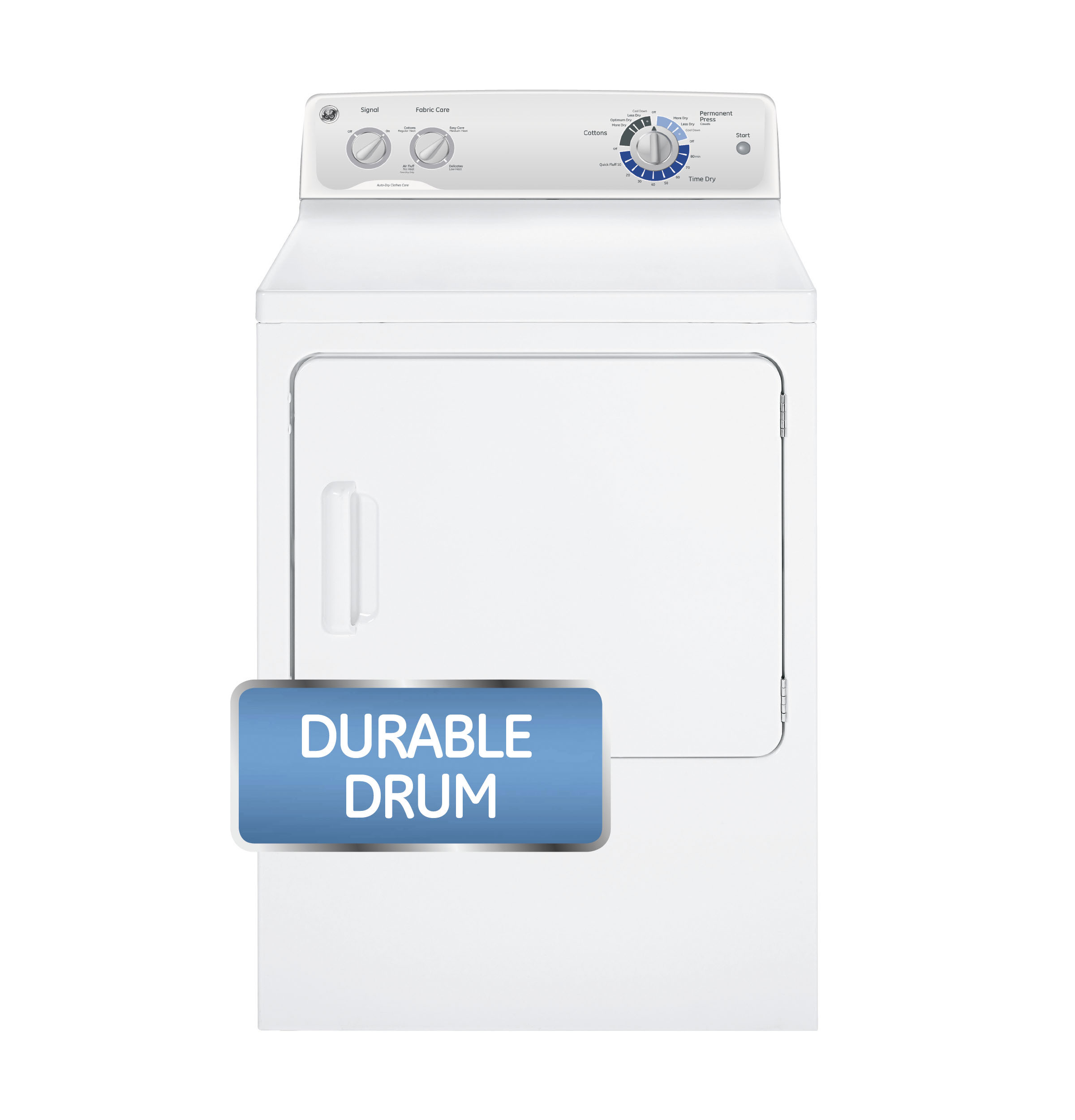 6.8 cu. ft. capacity Dura Drum gas dryer GTDP200GFWS, product image 4 of 6