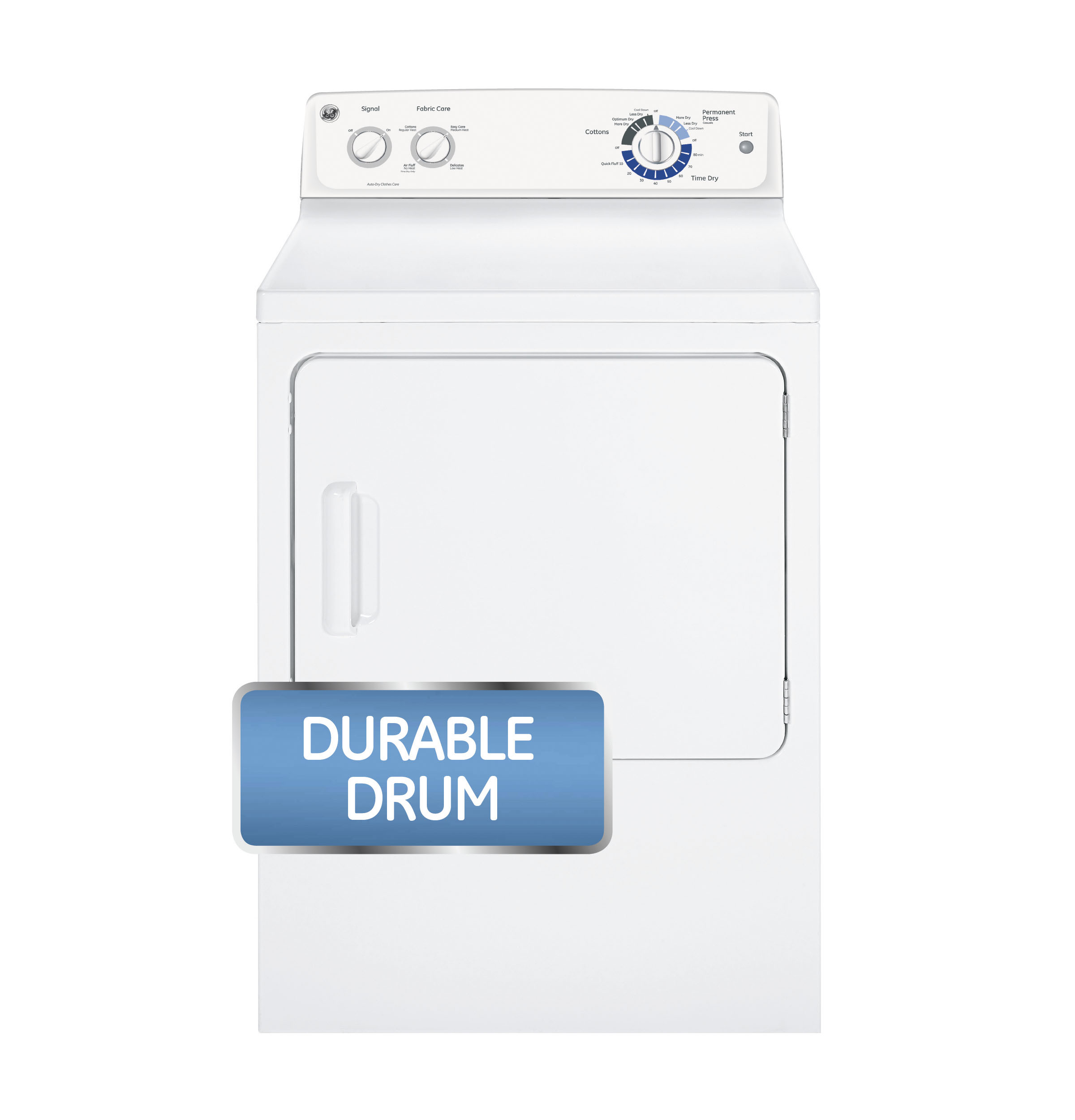 7.0 cu. ft. capacity Dura Drum gas dryer GTDP220GFWW, product image 5 of 7