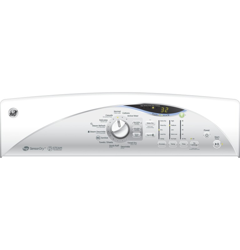 7.0 cu. ft. capacity gas dryer with steam and HE Sensor Dry GTDS560GFWS, product image 2 of 7