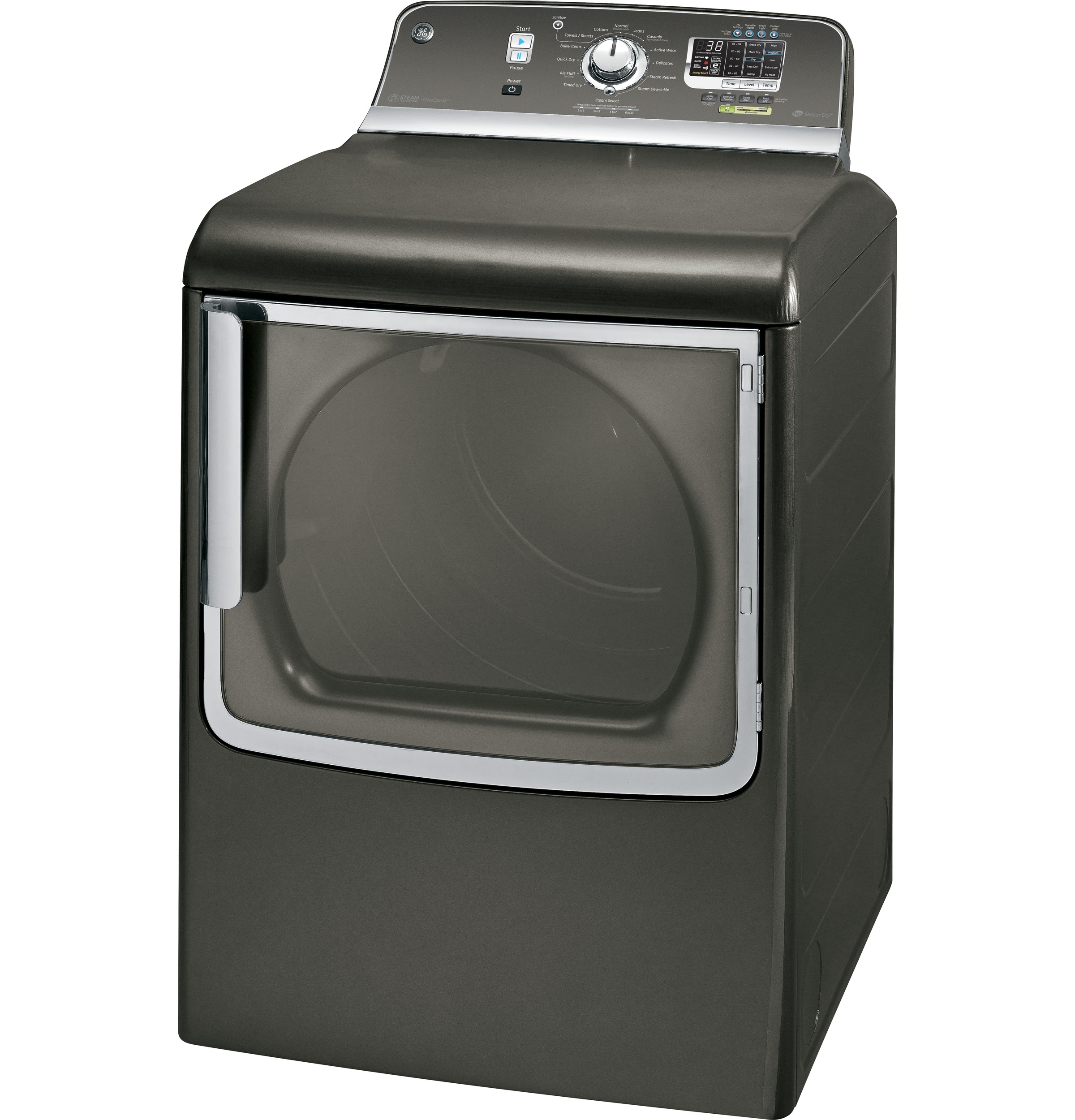 7.8 cu. ft. capacity gas dryer with stainless steel drum and steam GTDS855GDMC