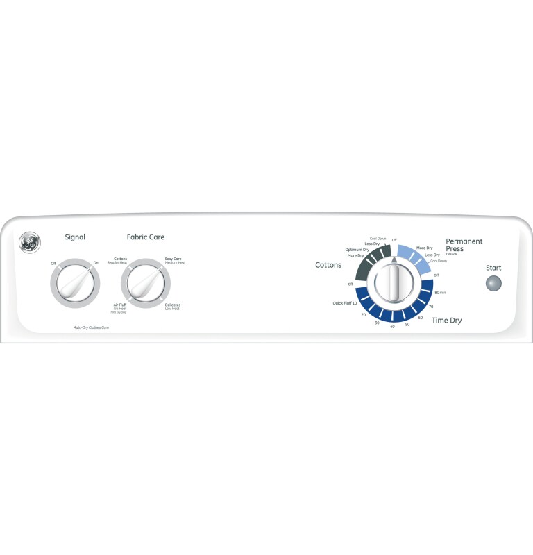 6.0 cu. ft. capacity Dura Drum electric dryer GTDX180EDWW