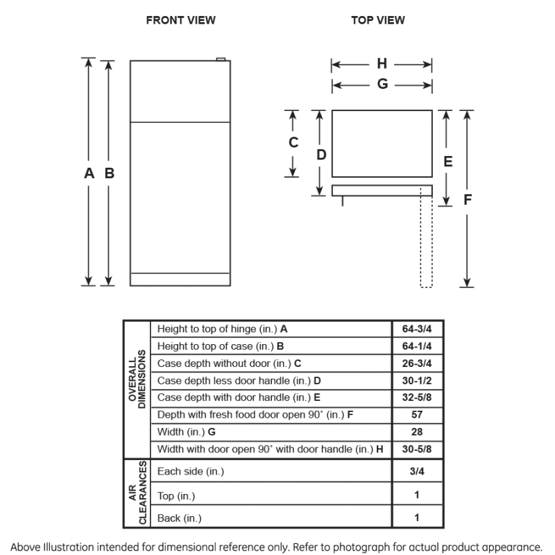 16.6 Cu. Ft. Top-Freezer Refrigerator view 6