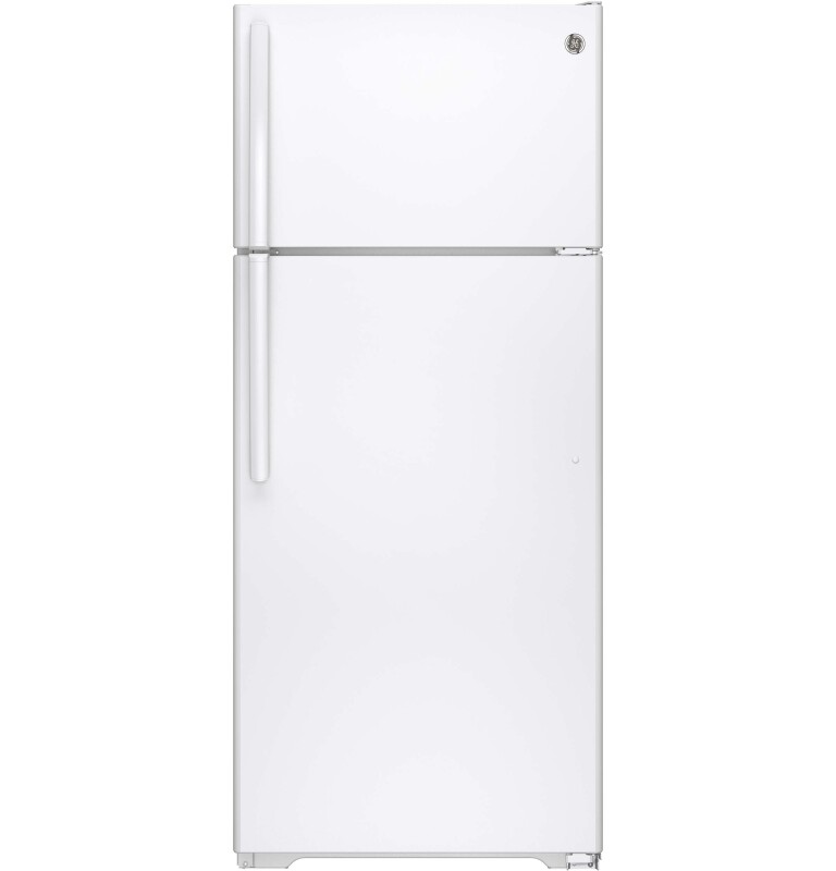 GE 17.5 Cu. Ft. Top-Freezer Refrigerator White GTE18CTHWW Picture 1