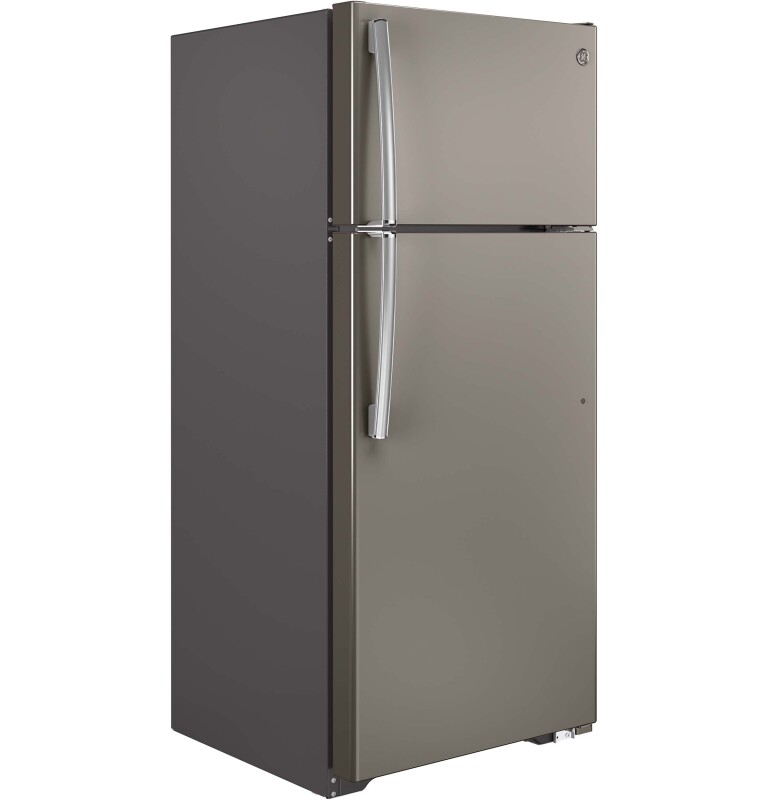 GE 17.5 Cu. Ft. Top-Freezer Refrigerator Slate GTE18GMHES Picture 1
