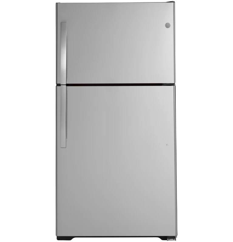 GE 21.9 Cu. Ft. Top-Freezer Refrigerator Stainless Steel GTE22JSNRSS Picture 1