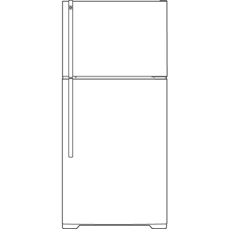 16.5 Cu. Ft. Top-Freezer Refrigerator GTH17JBDWW