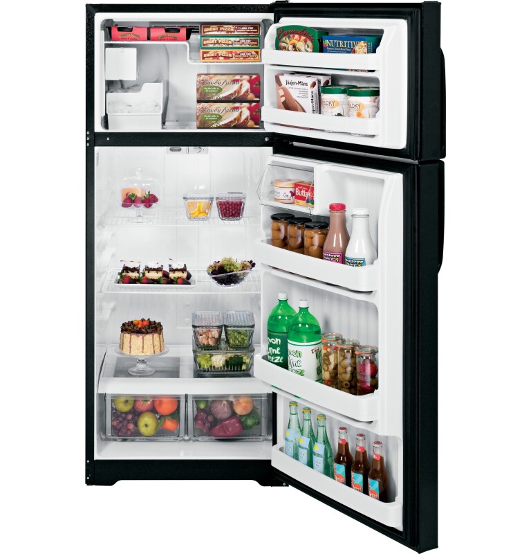 18.1 Cu. Ft. Top-Freezer Refrigerator GTH18CCEBB, product image 2 of 7