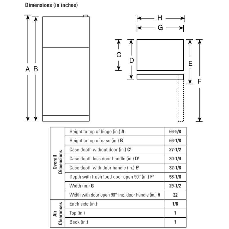 17.9 Cu. Ft. Top-Freezer Refrigerator view 4
