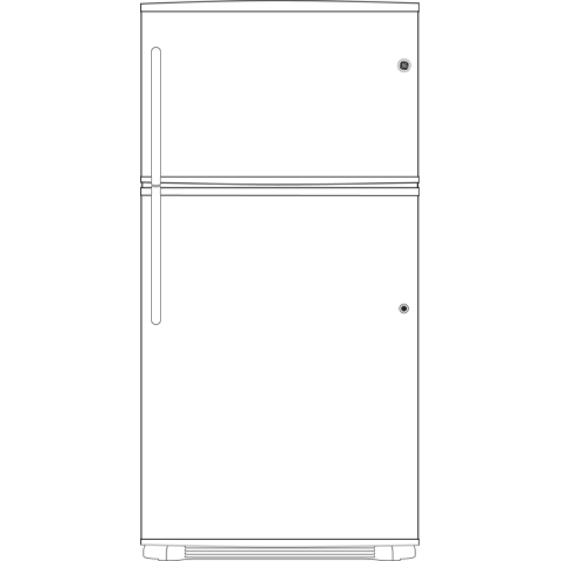 21.0 Cu. Ft. Top-Freezer Refrigerator GTH21GBECC, product image 6 of 7