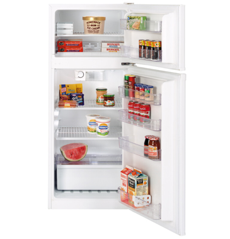 GE 11.4 Cu. Ft. Top-Freezer Refrigerator White GTR11AAPRWW Picture 1