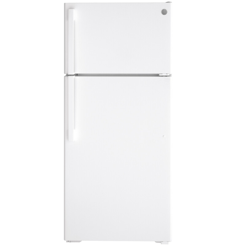 GE 16.6 Cu. Ft. Top-Freezer Refrigerator White GTS17GTNRWW Picture 1