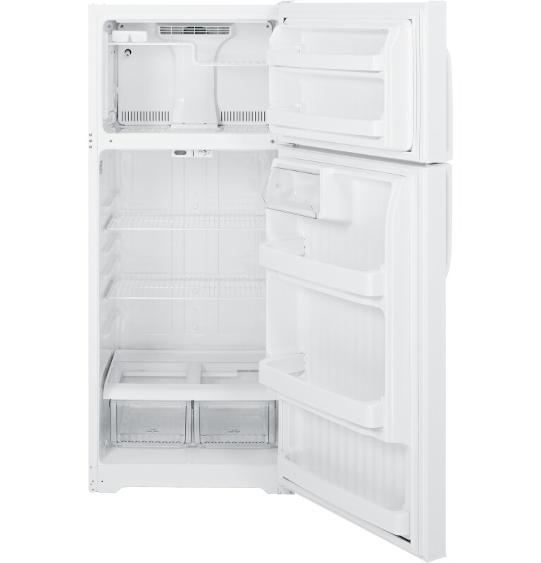 18.1 Cu. Ft. Top-Freezer Refrigerator GTS18CBEWW, product image 3 of 7