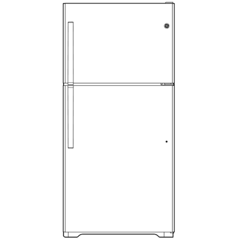 Buy GE 21.9 Cu. Ft. Top-Freezer Refrigerator | GTS22KGNRWW