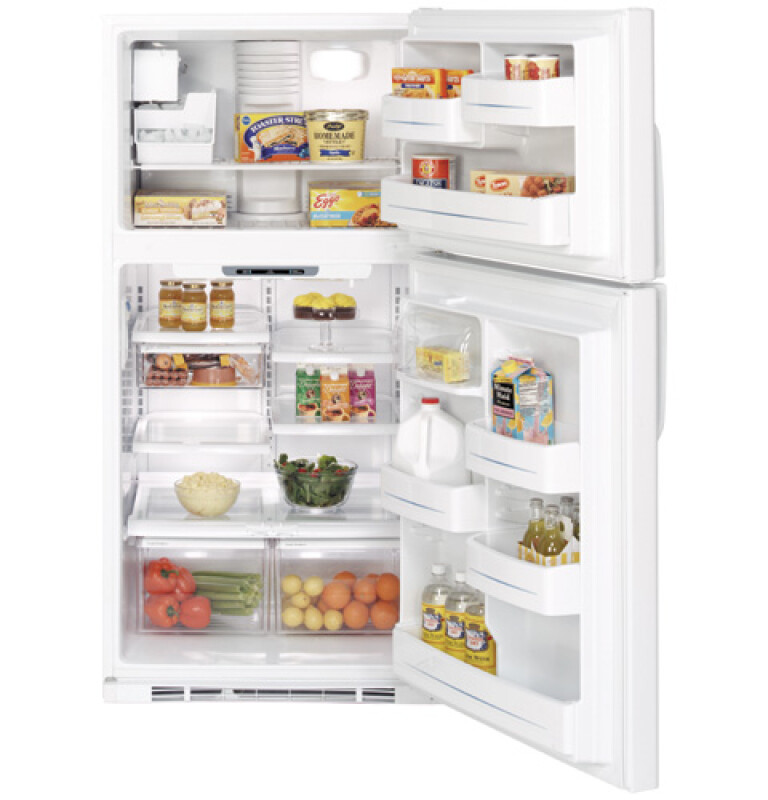 21.7 Cu. Ft. Top-Freezer Refrigerator with Internal Dispenser GTS22KHPWW