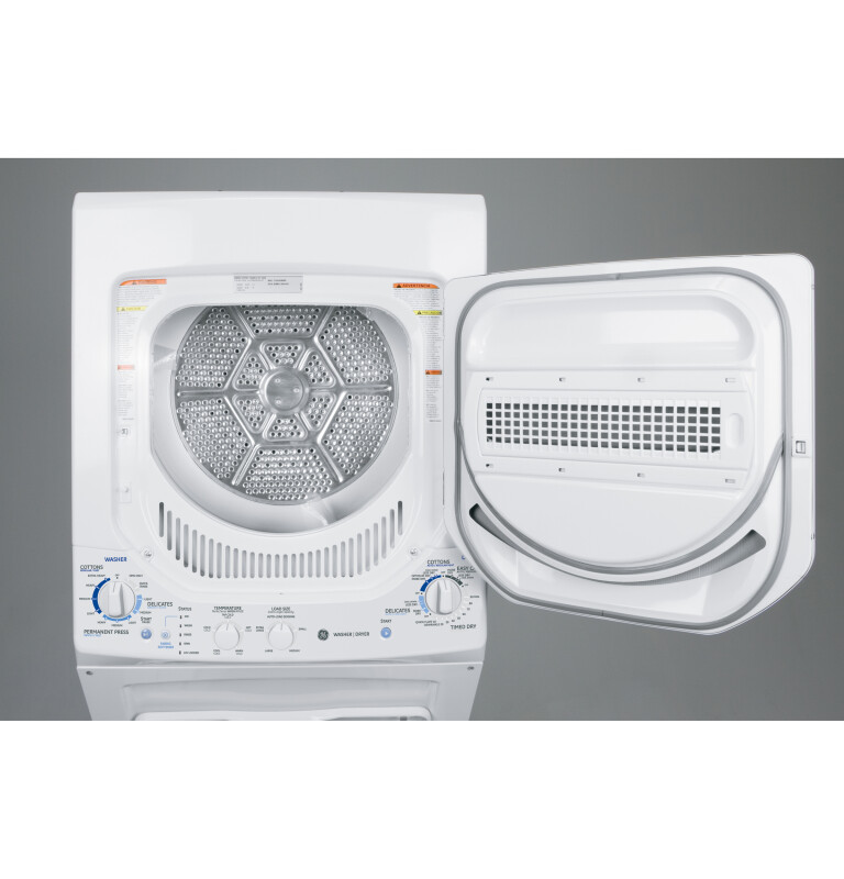 Unitized Spacemaker 2.2 DOE cu. ft. Washer and 4.4 cu. ft. Gas Dryer GTUP240GMWW